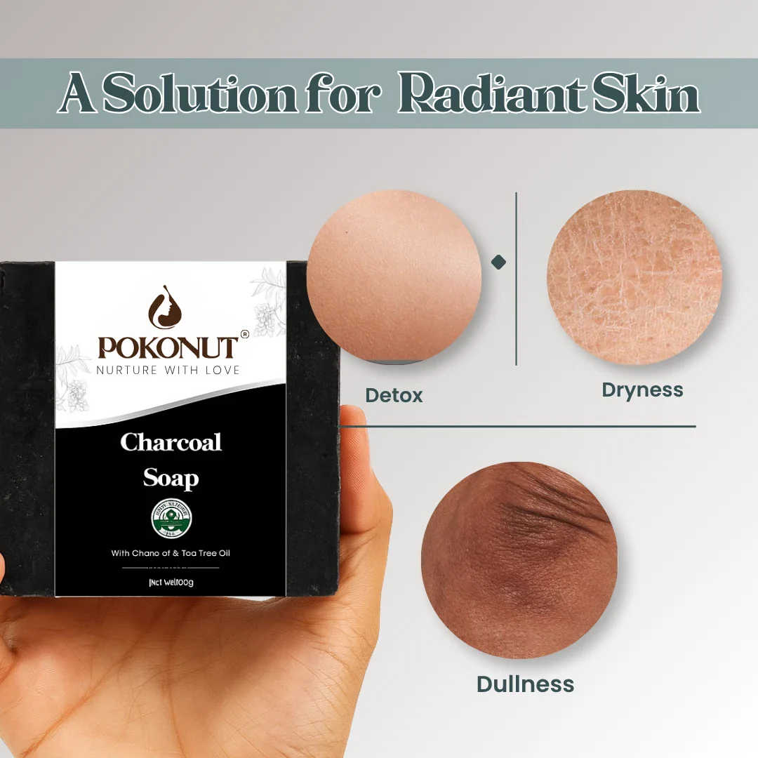 Pokonut Charcoal Soap - Image 4