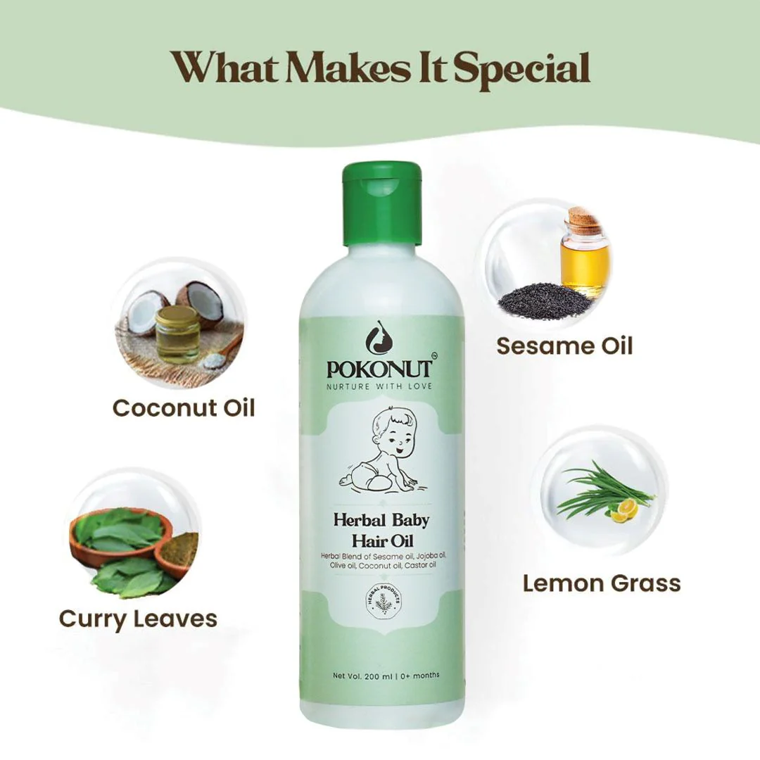 Herbal Baby Hair Oil-100ml - Image 3