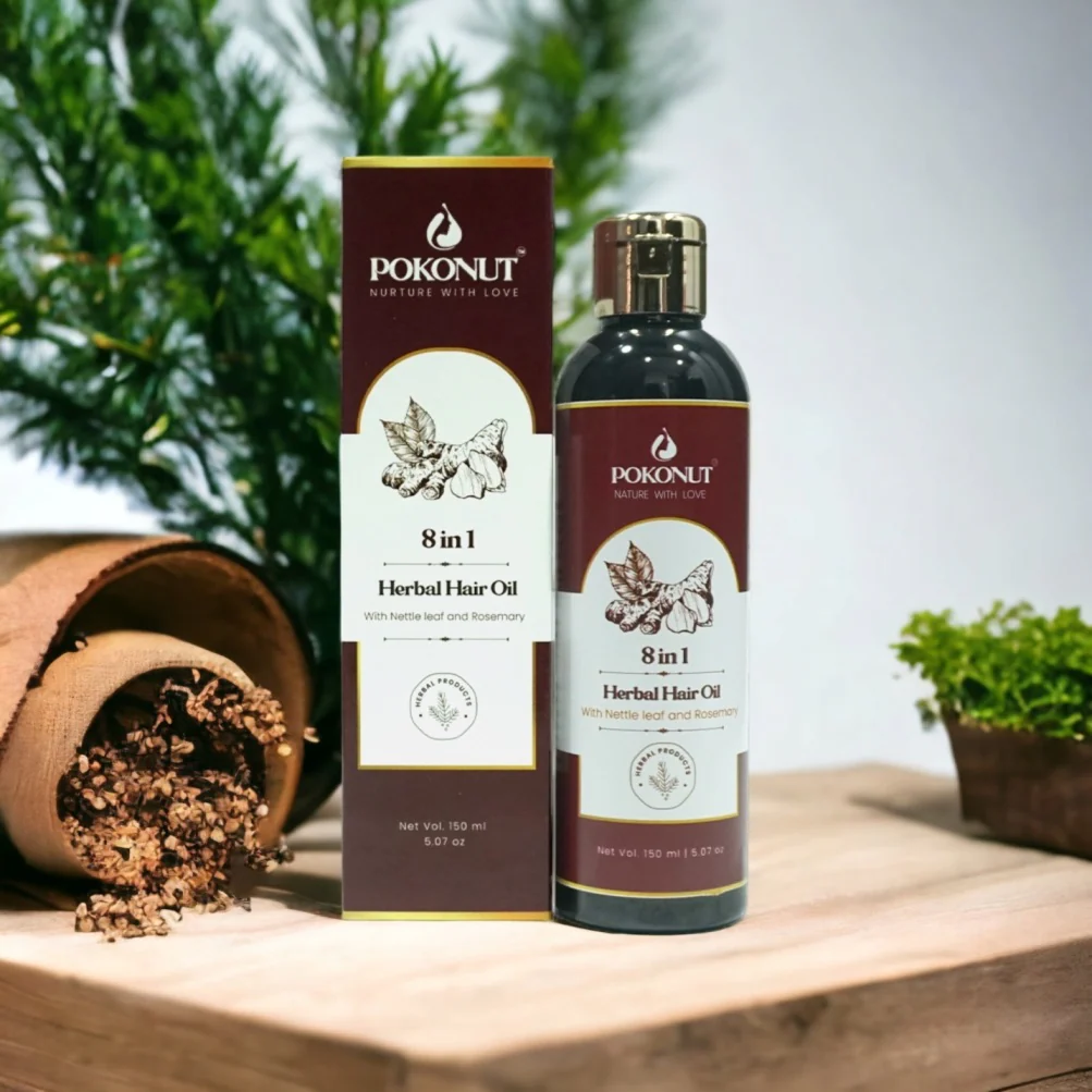 Herbal Hair care Kit (Hair oil, Shampoo, Conditioner)-150ML Each - Image 3