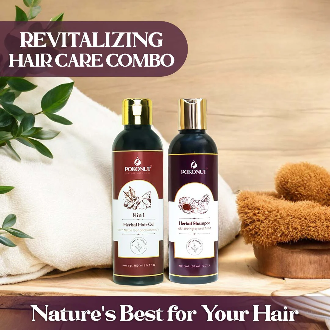 Herbal Hair care kit(Hair oil and Shampoo) - Image 9
