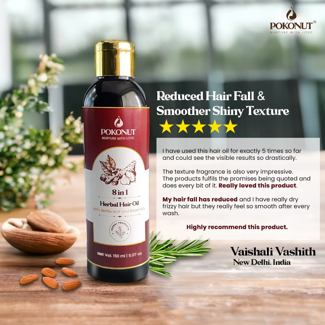 Herbal Hair Oil - 150ML - Image 3