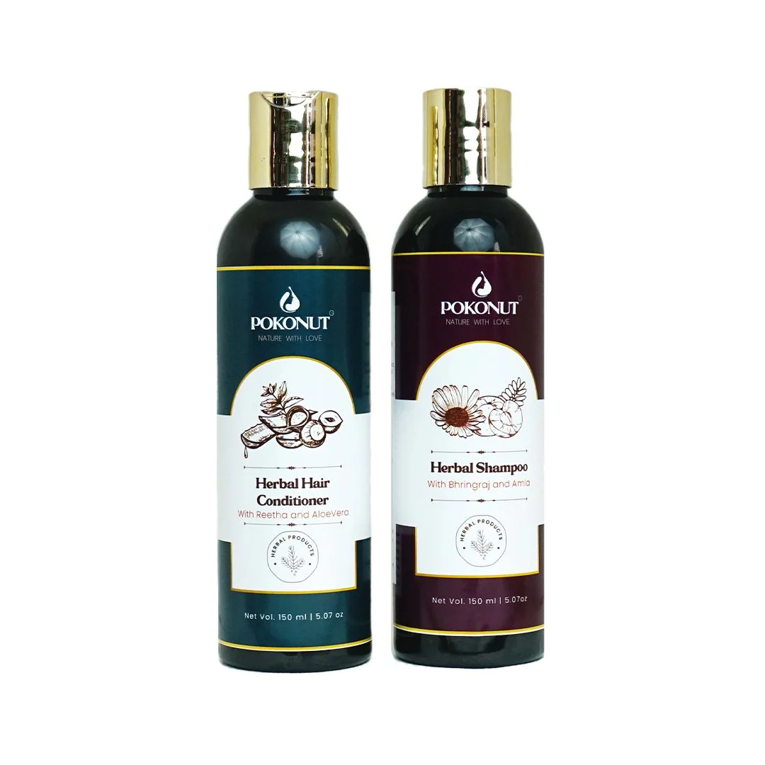 Herbal Hair Care kit (Herbal Shampoo, Herbal Conditioner)-150 Ml Each - Image 5